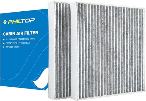 فلتر هواء كابينة PHILTOP ACF020 (CF10934)، بديل لـ AMG GT، C230، C250، C300، C350، E250، E350، E400، E550، فلتر كابينة ممتاز مع الكربون المنشط، تصفية حبوب لقاح الغبار in Kuwait