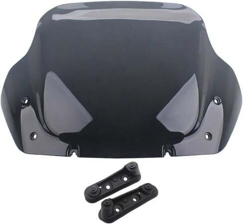 مجموعة الزجاج الأمامي للدراجة النارية مقاس 14 بوصة تناسب Harley CVO Street Glide FLHXSE 2023-later FLHX 2024-later FLHXU 2025-later (دخان) in Kuwait