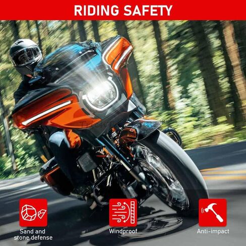 مجموعة الزجاج الأمامي للدراجة النارية مقاس 14 بوصة تناسب Harley CVO Street Glide FLHXSE 2023-later FLHX 2024-later FLHXU 2025-later (دخان) in Kuwait