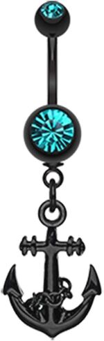 Blackline Classic Anchor Belly Button Ring in Saudi Arabia