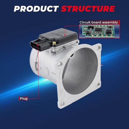 MOSTPLUS Direct Replacement MAF Mass Air Flow Sensor Meter MAF Compatible for Ford 336-05202 74-9549 in Saudi Arabia