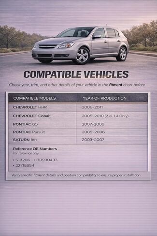 Pair 513206 Front Wheel Bearing Hub Assembly, Fit for Chevy Cobalt 2005-2010, HHR 2006-2011, for Saturn Ion 2003-2007, for Pontiac G5 2007-2010, Pursuit 2005-2006, 5 Lugs w/ABS in Kuwait