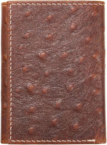 Nocona Belt Co. Men's Ostrich Leather Trifold Wallet in Saudi Arabia