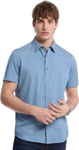 Michael Kors Men's Short Sleeve Mini Bowtie Shirt in Saudi Arabia