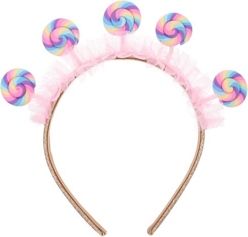POPETPOP Candy Headbands Plastic Hair Bands: Lollipop Headband Girl Hair Accessory for Girl Birthday Parties in Saudi Arabia