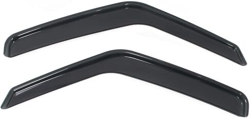 IKON MOTORSPORTS في أقنعة نافذة القناة متوافقة مع 2007-2014 Ford E-150 E-250 E-350/E-450 Super Duty، طراز نحيف من الأكريليك، واقيات مطر دخان من الأكريليك، عاكسات الرياح للنافذة الجانبية قطعتان in Kuwait