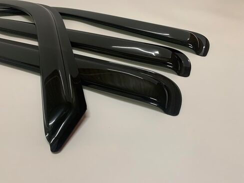 Smoke Tinted Window Visors Rain Sun Vent Guard Shade Compatible with Ford F-250 F-350 Super Duty Crew Cab 1999-2016 in Saudi Arabia