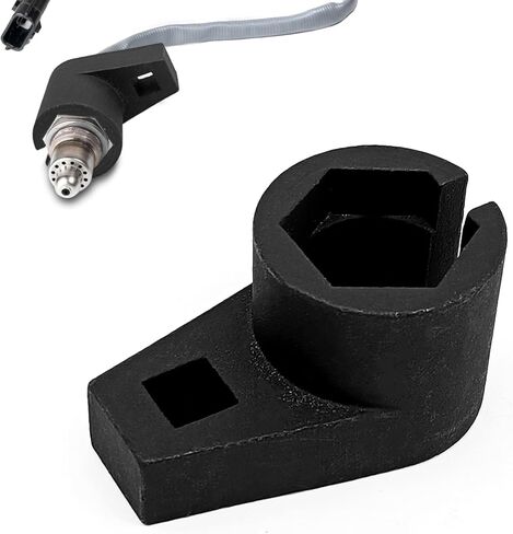 Offset Oxygen Sensor Socket - Automotive 3/8-Inch Drive by 7/8-Inch 22mm, Wire Gate Accesses Sensor from Side, Universal for Most Models of Cars Oxygen Sensor Offset Puller in Saudi Arabia