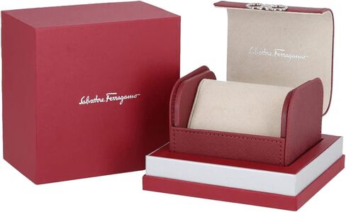 ساعة Ferragamo Idillio Collection الفاخرة للسيدات مع حزام بيج يتميز بهيكل وميناء ذهبيين in Kuwait