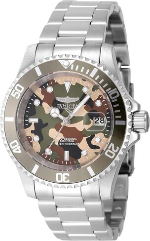 Invicta Pro Diver Men 40mm Stainless Steel Steel Green+Beige+Camouflage dial PC32 Quartz in Saudi Arabia