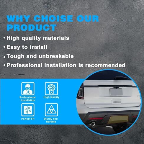 SecosAutoparts Bumper Trailer Hitch Access Cap Rear Compatible with Ford Explorer 2016 2017 2018 2019 Replace# JB5Z17F000AC in Saudi Arabia