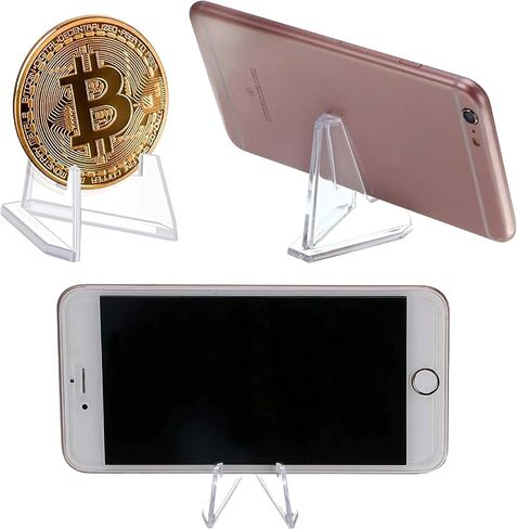 20 حزمة من حامل عرض بطاقات الأكريليك لبطاقات PSA وبطاقات الرياضة والتجارة - حامل حامل بطاقات شفاف، حامل صغير لبطاقة البيسبول، العملة المعدنية، عرض التارو (2.1 بوصة) in Kuwait