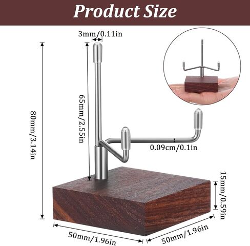 Wood Display Stand with Adjustable Metal Arms Gold Decorative Plate Stand Easel Holder Small Rock Crystal Collectibles Holder for Displaying Picture Mineral Fossil Coral in Saudi Arabia