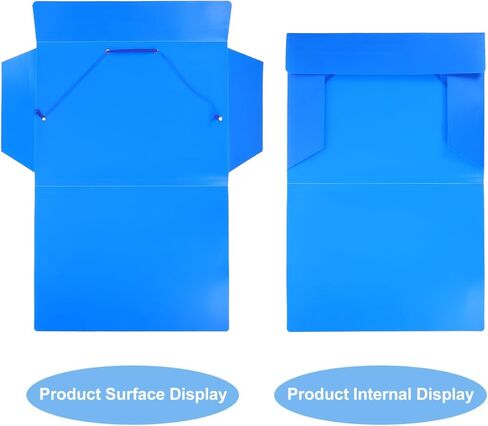 Lurrose Folding Document Organizer Folder with Elastic Band Multi-Functional File Pouch for Office School Storage 12.4X9.45In in Saudi Arabia