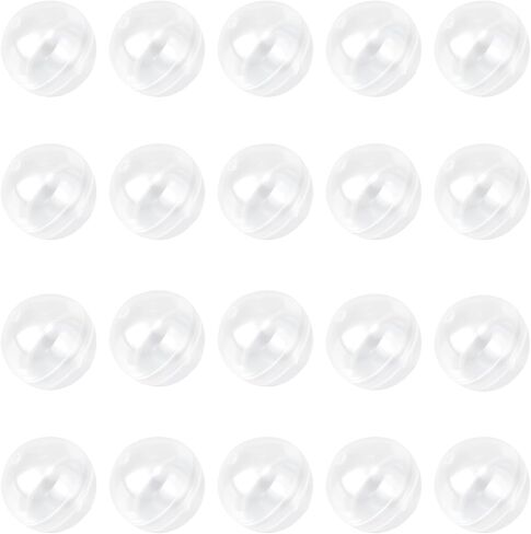 30pcs 28mm/1.1inch Round Capsules Clear Empty Vending Machine Capsules Containers for Gumball Machines in Saudi Arabia