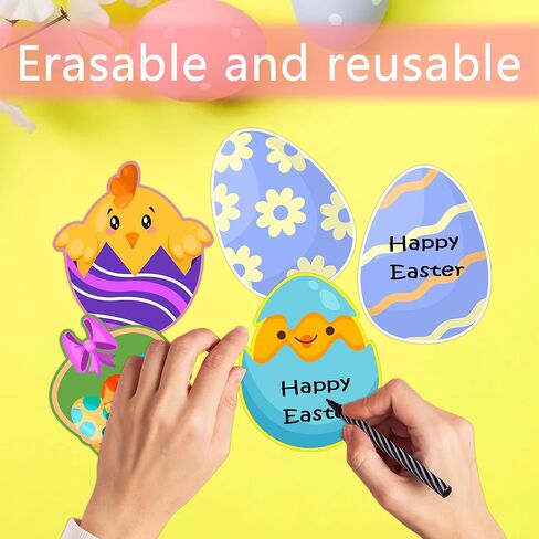 45 PCS Easter Cutouts for Bulletin Board Decorations, Easter Egg Bunny Chick Paper Cutouts for Holiday Springtime Party Home Office School Classroom Wall Bulletin Board Decorations in Saudi Arabia