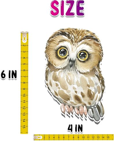 Woodland Owl Cutouts – 10 Pcs Realistic Owl Cardstock Decorations for Baby Shower, Birthday Party, Classroom or Forest Animal Theme Supplies in Saudi Arabia