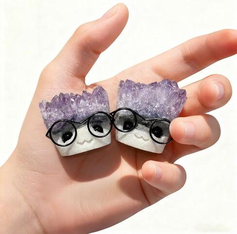 Natural Crystal Hedgehog Pet Rock, Mystery Quartz Healing Crystal Buddy Punk Desk Decor, Cute Rock Collectors Gift for Coworkers, Friends, Birthday, White Elephant & Christmas in Saudi Arabia