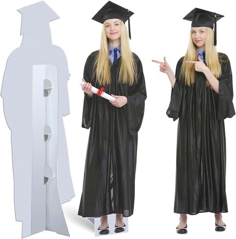 Custom Life Size Cardboard Cutout 1-8ft Personalized Graduation Standee High Resolution Photo Props for Wedding, Birthday Celebration Decor Upload Your Photo Photo Gifts in Kuwait