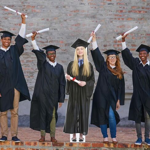 Custom Life Size Cardboard Cutout 1-8ft Personalized Graduation Standee High Resolution Photo Props for Wedding, Birthday Celebration Decor Upload Your Photo Photo Gifts in Kuwait