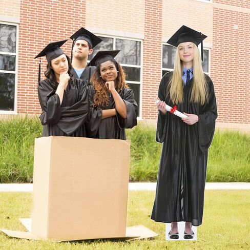 Custom Life Size Cardboard Cutout 1-8ft Personalized Graduation Standee High Resolution Photo Props for Wedding, Birthday Celebration Decor Upload Your Photo Photo Gifts in Kuwait