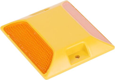 FILFEEL 6PCS Yellow Plastic Road Reflectors for Driveways and Pavement -, Reflective Markers in Saudi Arabia