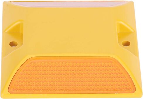 FILFEEL 6PCS Yellow Plastic Road Reflectors for Driveways and Pavement -, Reflective Markers in Saudi Arabia