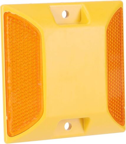 FILFEEL 6PCS Yellow Plastic Road Reflectors for Driveways and Pavement -, Reflective Markers in Saudi Arabia