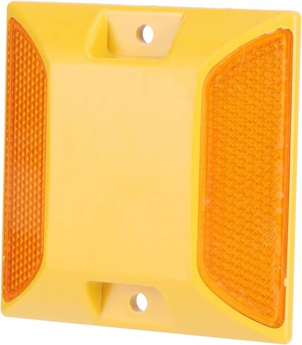 FILFEEL 6PCS Yellow Plastic Road Reflectors for Driveways and Pavement -, Reflective Markers in Saudi Arabia