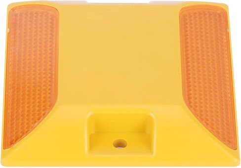 FILFEEL 6PCS Yellow Plastic Road Reflectors for Driveways and Pavement -, Reflective Markers in Saudi Arabia