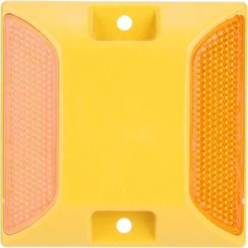FILFEEL 6PCS Yellow Plastic Road Reflectors for Driveways and Pavement -, Reflective Markers in Saudi Arabia