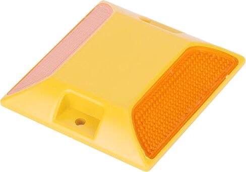 FILFEEL 6PCS Yellow Plastic Road Reflectors for Driveways and Pavement -, Reflective Markers in Saudi Arabia