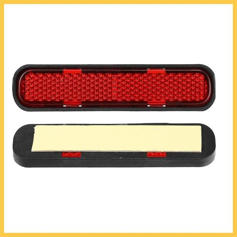 Front Lower Fork Reflector Sticker Rear Saddlebag Reflective Cover Universal Oval Red 2 Pcs Auto Replacement Parts in Saudi Arabia