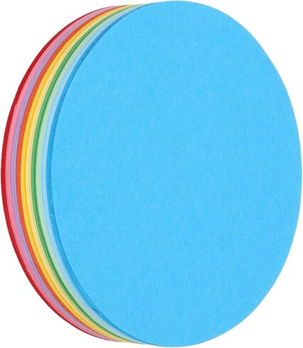 MECCANIXITY 200 PCS Circle Cutouts Paper, 2 Inch Round Cutouts 70gsm Circle Cardstock for DIY Crafts Classroom Bulletin Board Decoration,Assorted Colors in Saudi Arabia