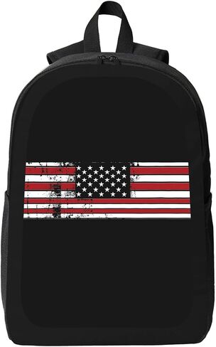 The Cat Wearing American Patriotic Backpack Game Bags Laptop Shoulder Bags Bookbag 17 Inch Large Travel Backpacks For Men Women in Saudi Arabia