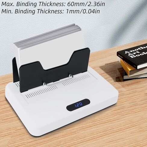 آلة ربط حرارية، آلة ربط الكتب، جهاز ربط حراري لا يوجد وقت تسخين مسبق، مجلد كهربائي بحجم A4/A5/Letter، مستندات الأعمال والمكتب والمنزل والمدرسة، سمك الربط 1-60 مم in Kuwait