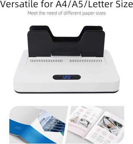 آلة ربط حرارية، آلة ربط الكتب، جهاز ربط حراري لا يوجد وقت تسخين مسبق، مجلد كهربائي بحجم A4/A5/Letter، مستندات الأعمال والمكتب والمنزل والمدرسة، سمك الربط 1-60 مم in Kuwait