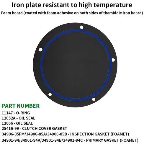 Clutch Primary Cover Gasket Kit Compatible with Touring Dresser Derby 1999-2006#11147 12052A in Saudi Arabia