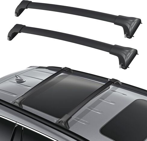300lbs Roof Rack Cross Bars Compatible with Honda Pilot 2016-2022 with Flush Rails with Lock Aluminum Cross Bar for Rooftop Cargo Carrier Luggage Kayak Canoe Bike Snowboard in Kuwait
