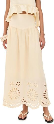 Women's Laser Cut Maxi Skirt in Saudi Arabia