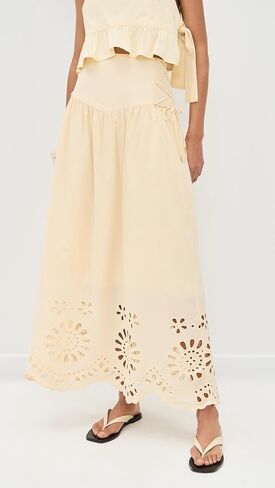 Women's Laser Cut Maxi Skirt in Saudi Arabia