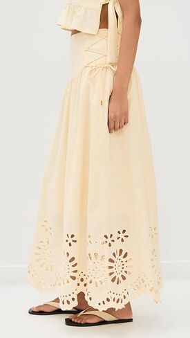 Women's Laser Cut Maxi Skirt in Saudi Arabia