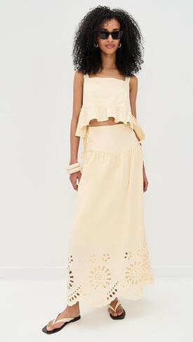 Women's Laser Cut Maxi Skirt in Saudi Arabia