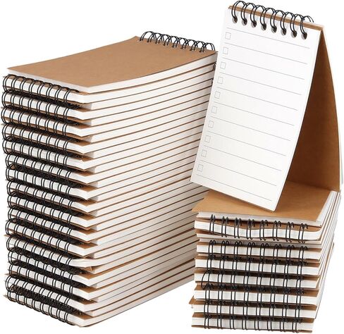 48 حزمة من وسادات المذكرات، 3 × 5 دفاتر ملاحظات صغيرة بجيب حلزوني، مقاس A7 دفاتر ملاحظات صغيرة حلزونية علوية، وسادات مذكرات صغيرة للمنزل والكلية والعمل in Saudi Arabia