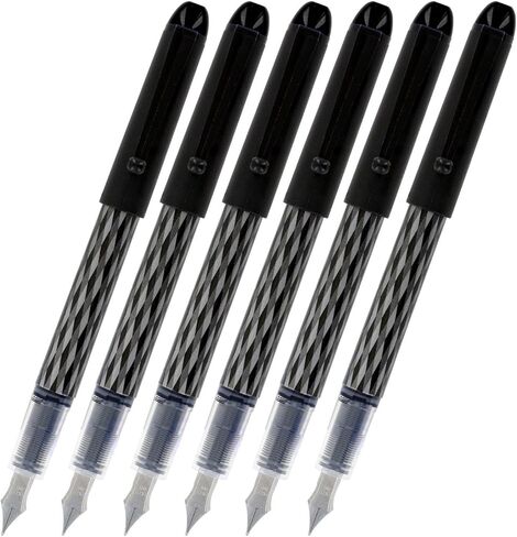 Pilot Varsity Disposable Fountain Pens, Medium Point Black Ink, 8-PACK (90010) in Saudi Arabia