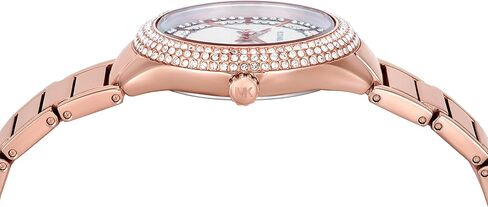 Michael Kors Women's Sylvia Three-Hand Rose Gold-Tone Stainless Steel Bracelet Watch (Model: MK4942) in Saudi Arabia