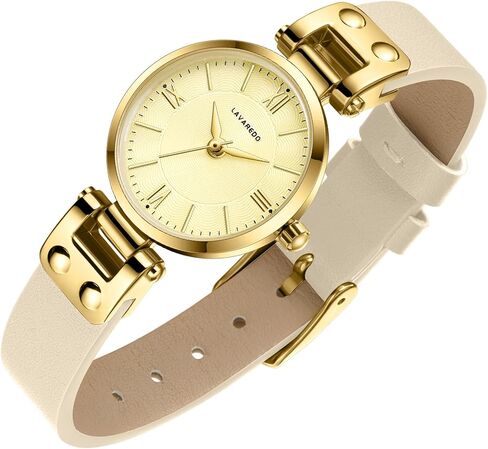 ساعات بن نيفيس للنساء أنيقة كلاسيكية صغيرة من الجلد الذهبي وساعات يد نسائية سهلة القراءة in Kuwait