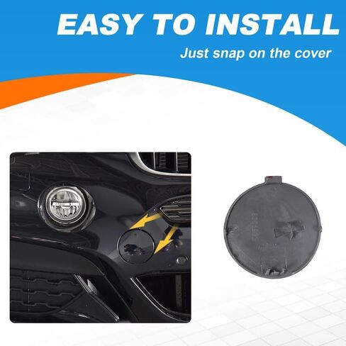 Car Front Bumper Tow Hook Cover Cap Towing Eye for BMW X6 M Aerodynamics Sport F16 2015 2016 2017 2018 2019 Trailer Cover Cap 51118065933 (Unpainted) in Saudi Arabia