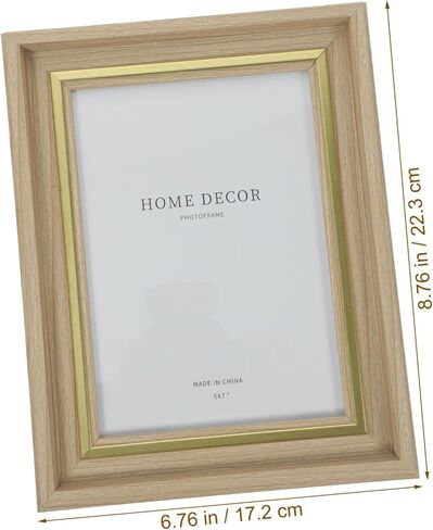 ERINGOGO Wooden Photo Stylish Desk Photo Display Holder for Pictures Wood Color for Home Decor and Photos in Saudi Arabia
