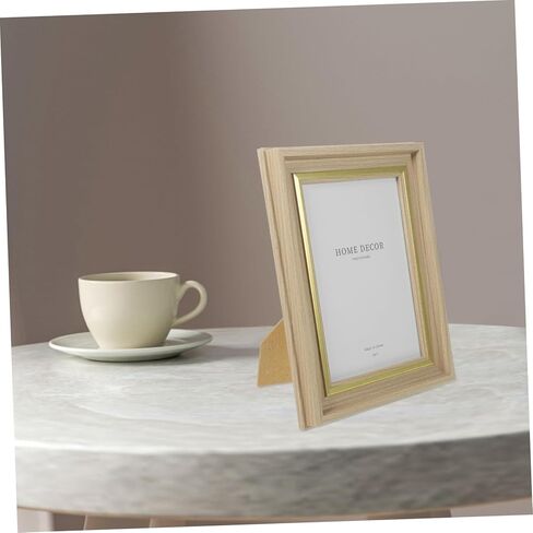 ERINGOGO Wooden Photo Stylish Desk Photo Display Holder for Pictures Wood Color for Home Decor and Photos in Saudi Arabia
